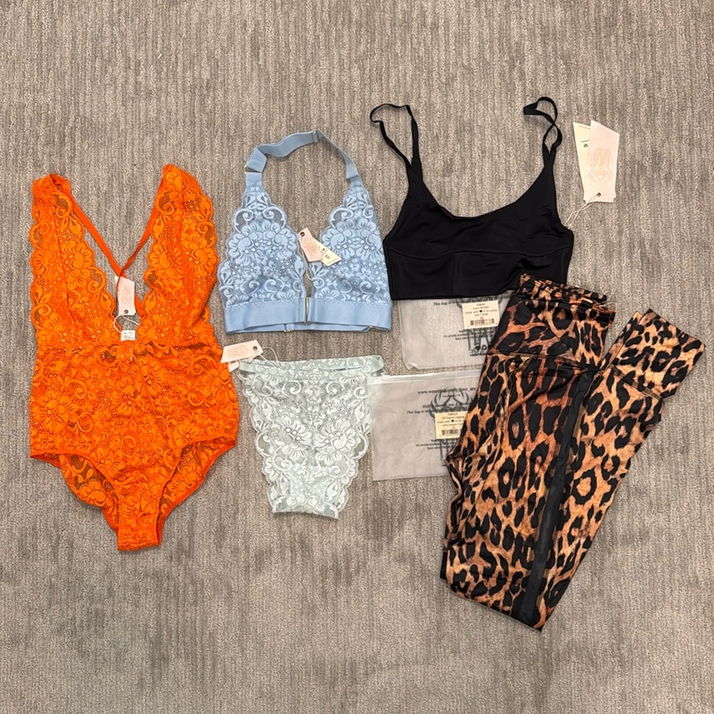We Are HAH * Free People NWT Lingerie Bundle Size XSmall